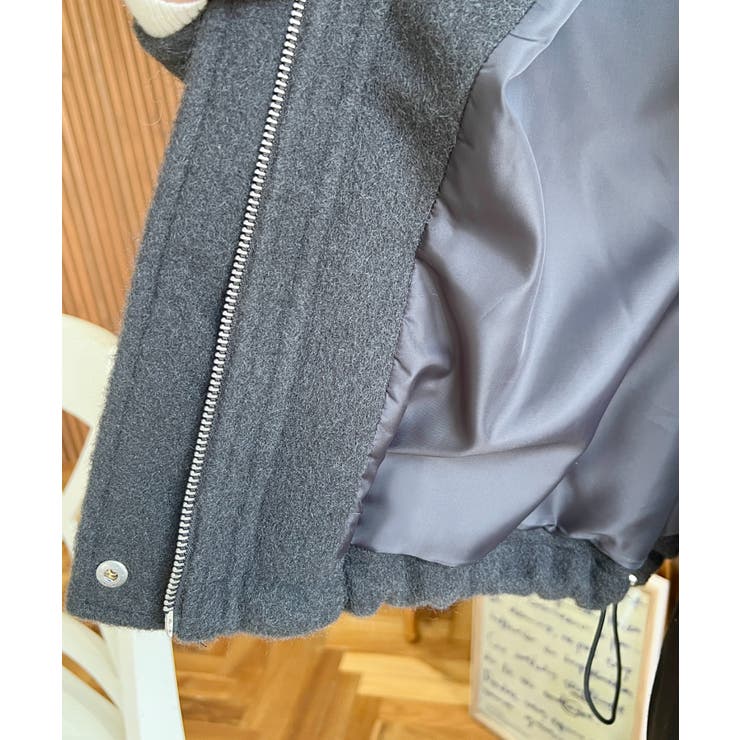 フェイクウールモッサ2WAYアレンジカラーショートブルゾン | moment+ | 詳細画像33 