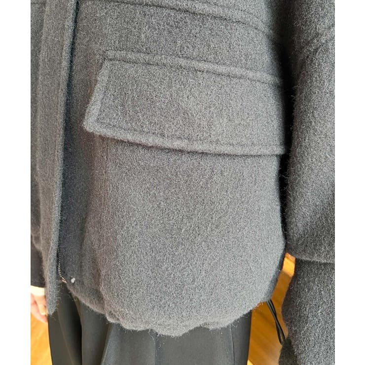 フェイクウールモッサ2WAYアレンジカラーショートブルゾン | moment+ | 詳細画像34 