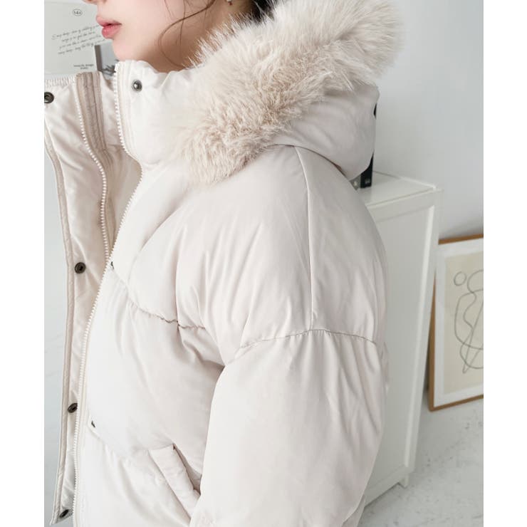 ファイバーダウンフードファーブルゾン | moment+ | 詳細画像11 