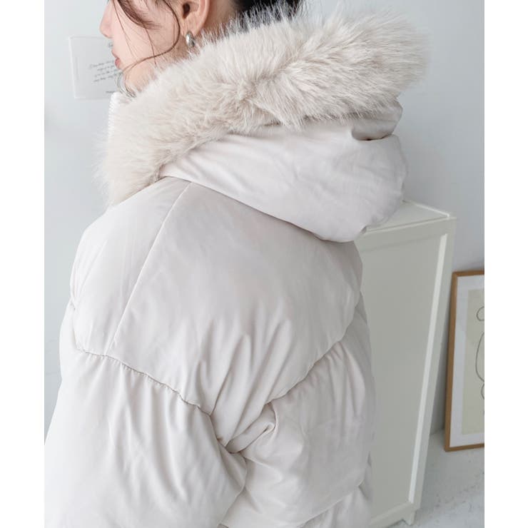 ファイバーダウンフードファーブルゾン | moment+ | 詳細画像13 