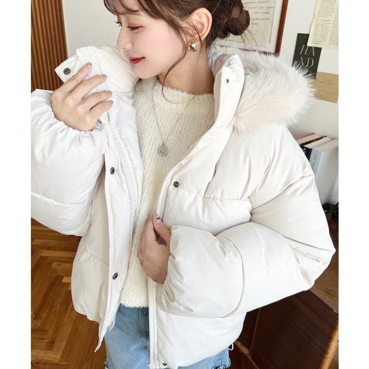 ファイバーダウンフードファーブルゾン | moment+ | 詳細画像15 