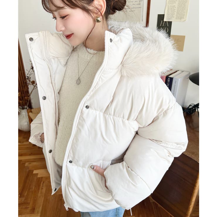 ファイバーダウンフードファーブルゾン | moment+ | 詳細画像16 