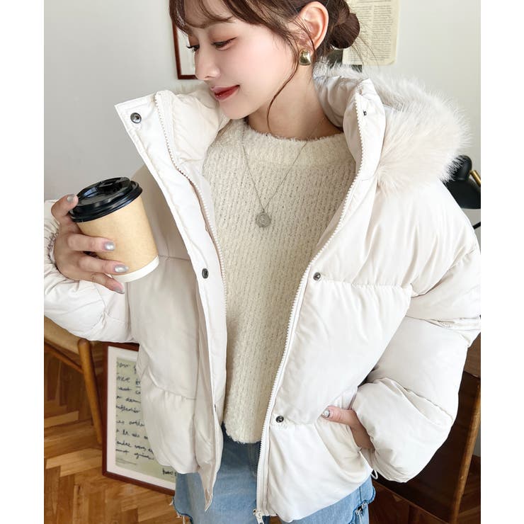 ファイバーダウンフードファーブルゾン | moment+ | 詳細画像17 