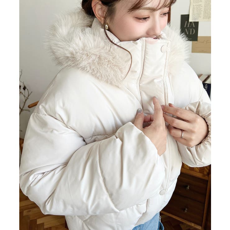 ファイバーダウンフードファーブルゾン | moment+ | 詳細画像18 