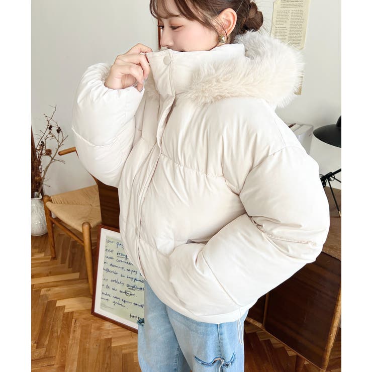 ファイバーダウンフードファーブルゾン | moment+ | 詳細画像19 