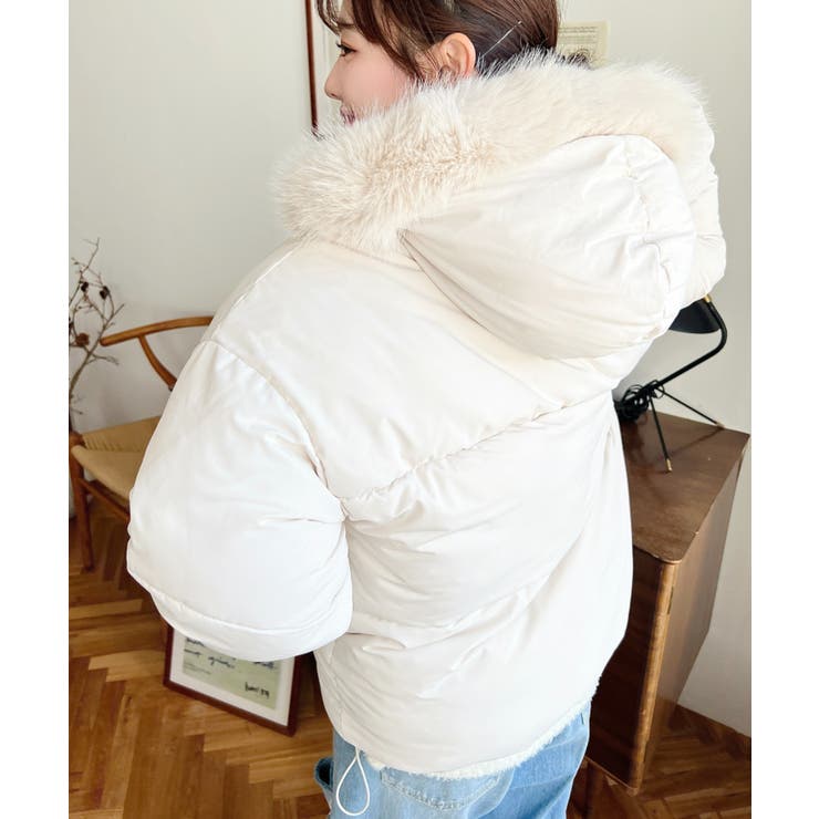 ファイバーダウンフードファーブルゾン | moment+ | 詳細画像20 