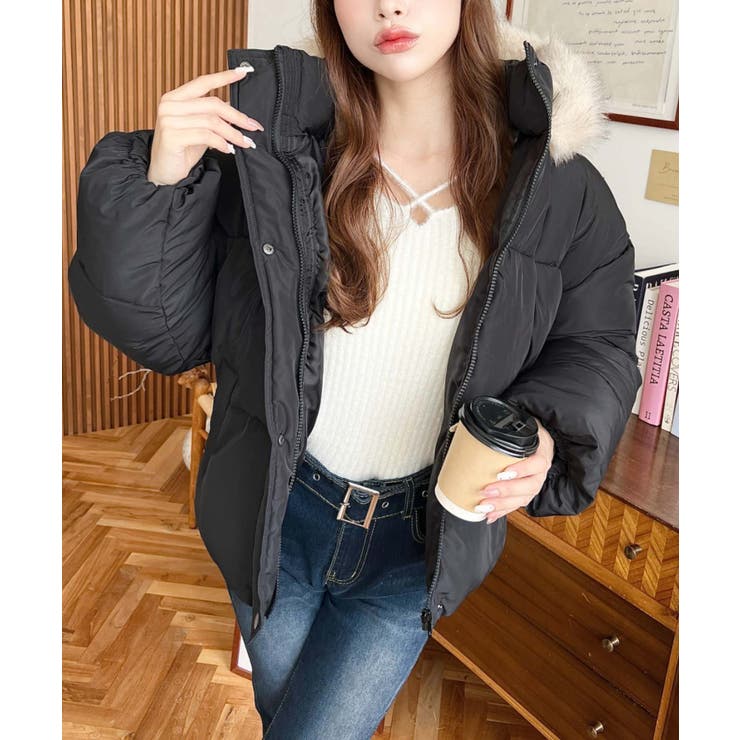 ファイバーダウンフードファーブルゾン | moment+ | 詳細画像22 