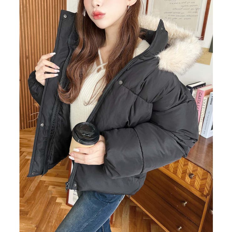 ファイバーダウンフードファーブルゾン | moment+ | 詳細画像24 