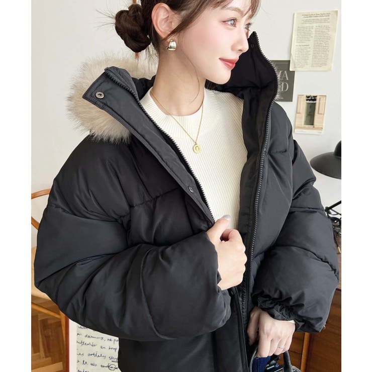 ファイバーダウンフードファーブルゾン | moment+ | 詳細画像27 