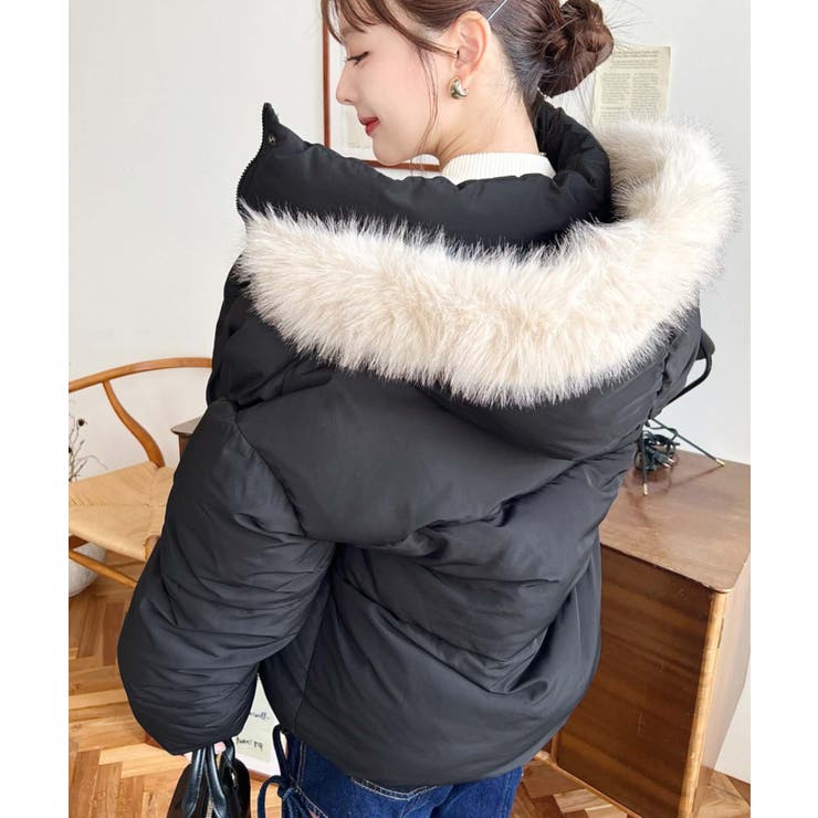 ファイバーダウンフードファーブルゾン | moment+ | 詳細画像30 