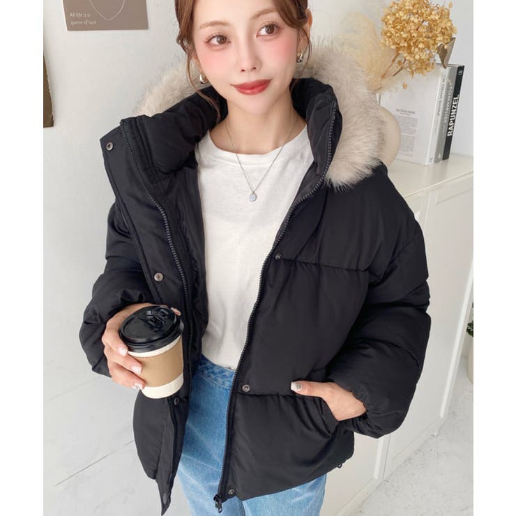 ファイバーダウンフードファーブルゾン | moment+ | 詳細画像32 