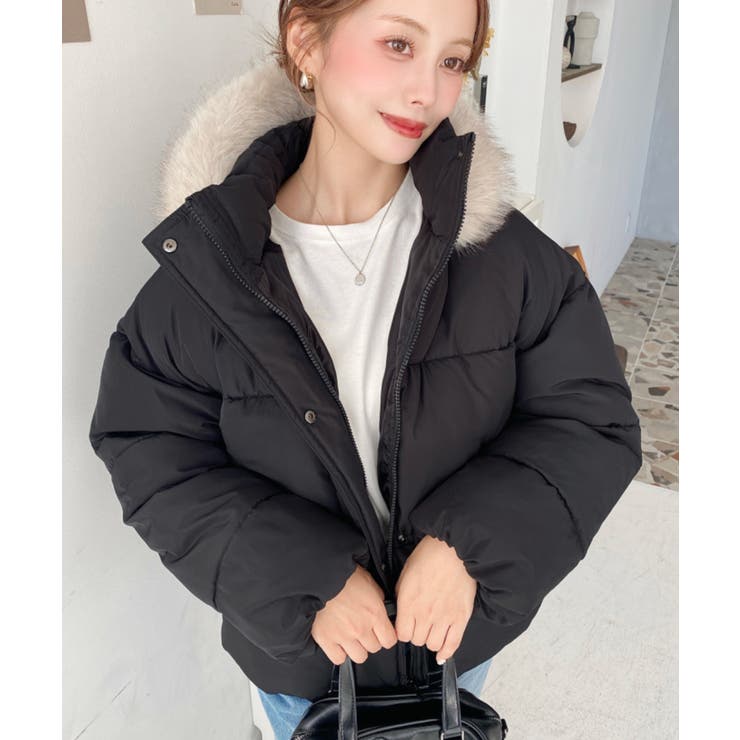 ファイバーダウンフードファーブルゾン | moment+ | 詳細画像33 