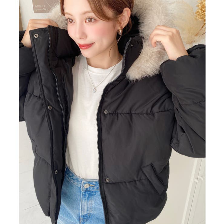 ファイバーダウンフードファーブルゾン | moment+ | 詳細画像34 