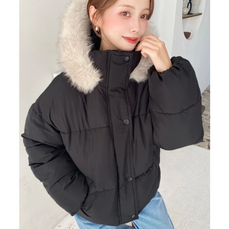 ファイバーダウンフードファーブルゾン | moment+ | 詳細画像35 