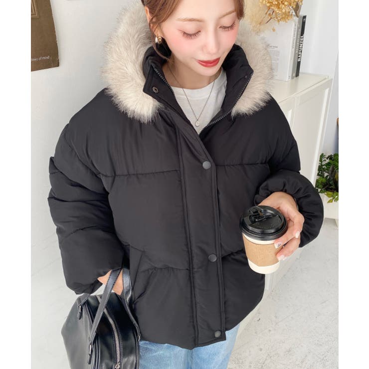 ファイバーダウンフードファーブルゾン | moment+ | 詳細画像36 