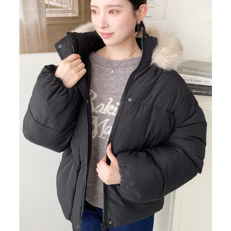 ファイバーダウンフードファーブルゾン | moment+ | 詳細画像37 