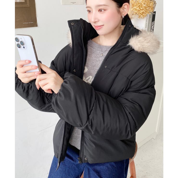 ファイバーダウンフードファーブルゾン | moment+ | 詳細画像38 