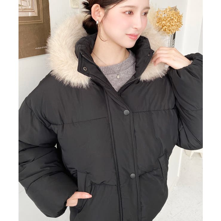 ファイバーダウンフードファーブルゾン | moment+ | 詳細画像39 