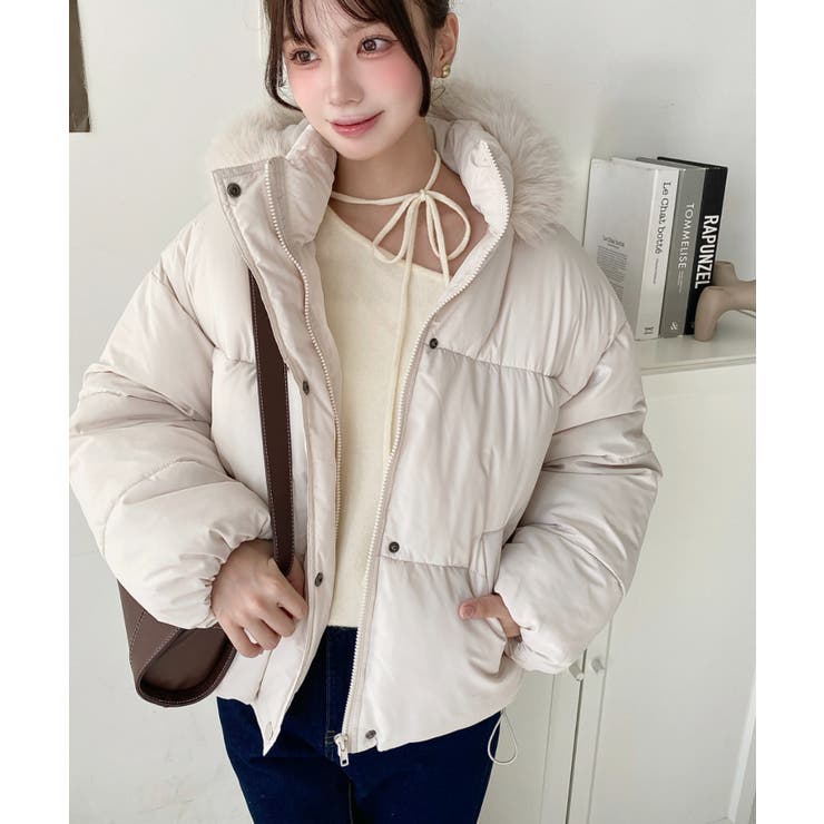 ファイバーダウンフードファーブルゾン | moment+ | 詳細画像4 