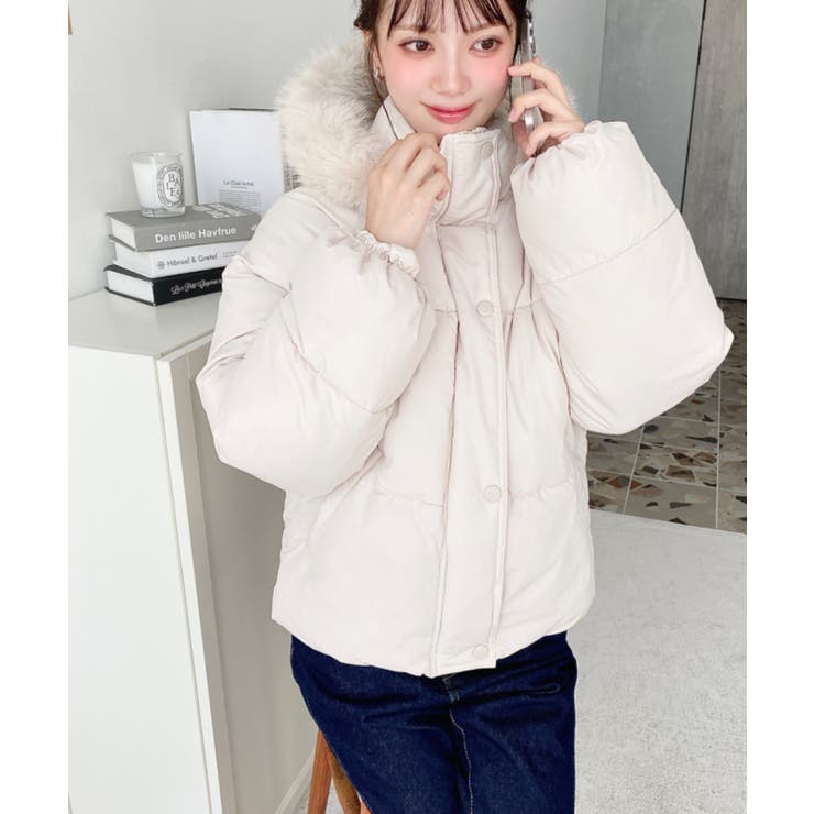 ファイバーダウンフードファーブルゾン | moment+ | 詳細画像7 