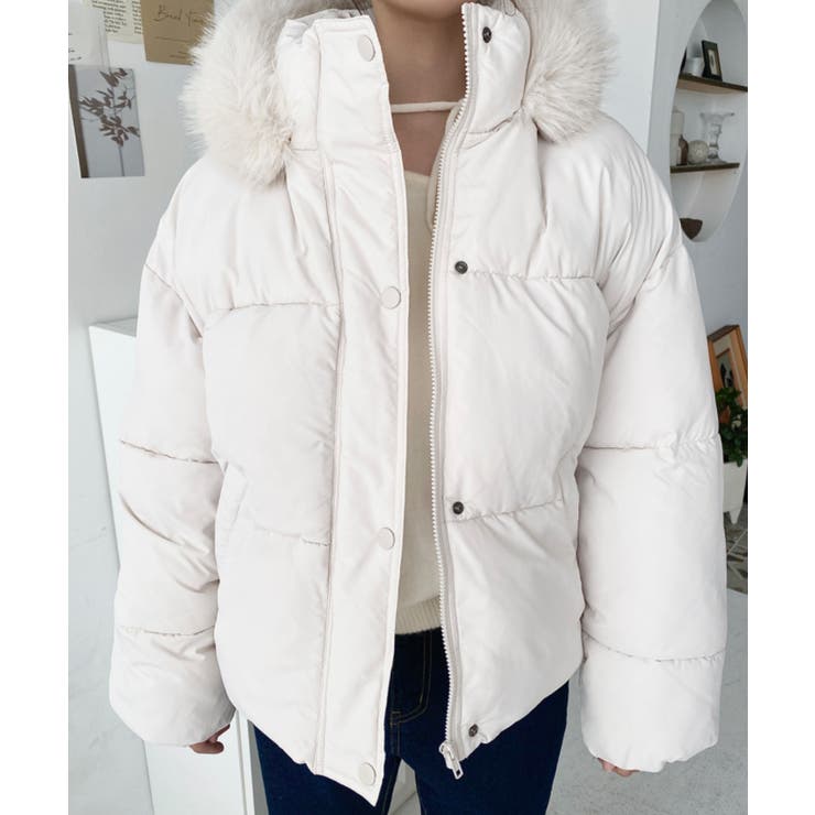 ファイバーダウンフードファーブルゾン | moment+ | 詳細画像9 