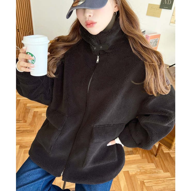 2WAYアレンジカラーテディベアボアブルゾン | moment+ | 詳細画像27 