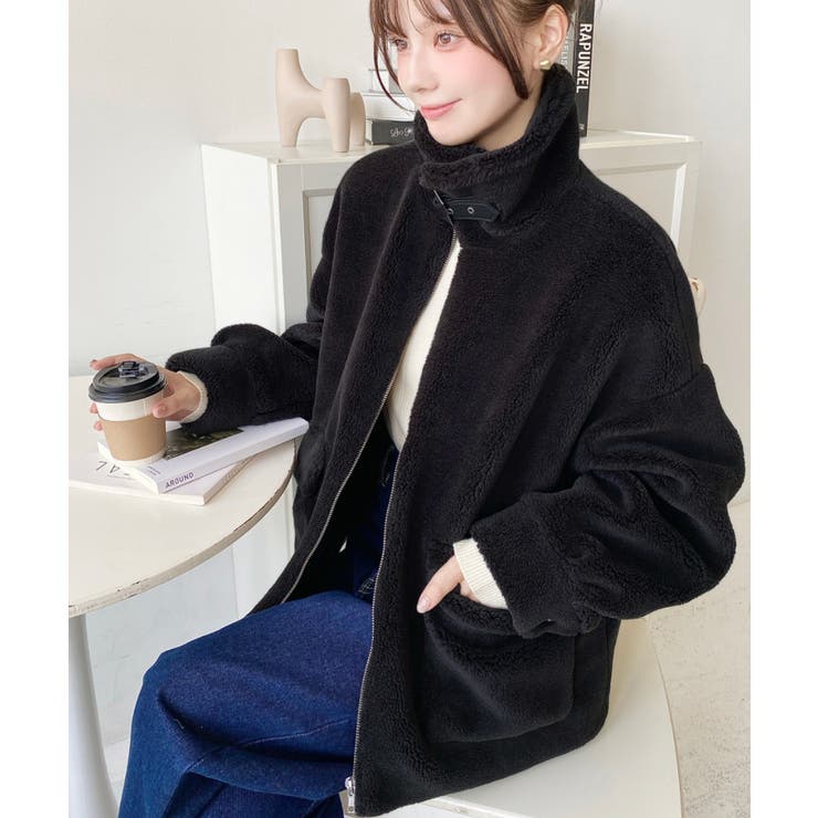 2WAYアレンジカラーテディベアボアブルゾン | moment+ | 詳細画像29 