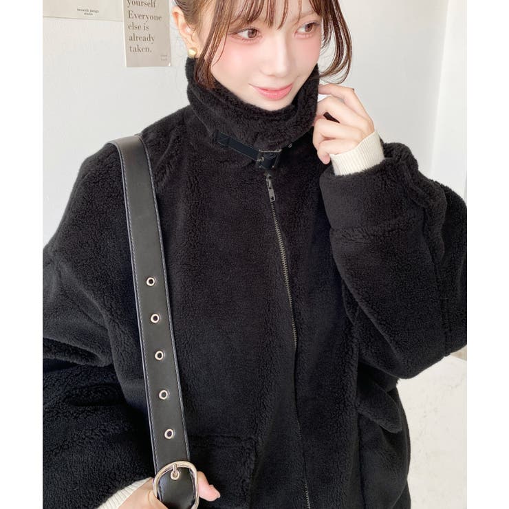 2WAYアレンジカラーテディベアボアブルゾン | moment+ | 詳細画像30 