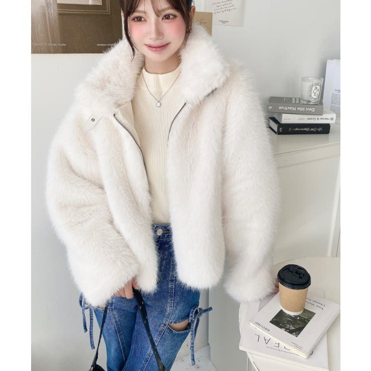 2wayアレンジカラーファーブルゾン | moment+ | 詳細画像11 