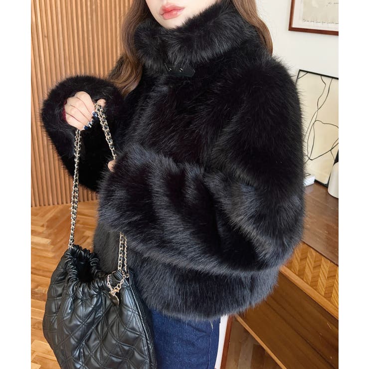 2wayアレンジカラーファーブルゾン | moment+ | 詳細画像18 