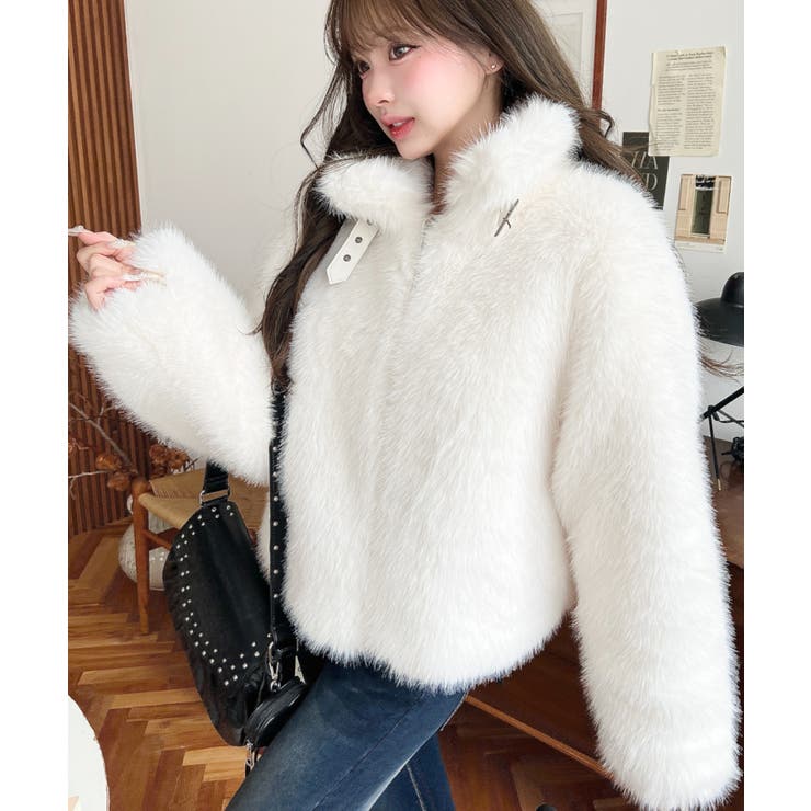 2wayアレンジカラーファーブルゾン | moment+ | 詳細画像2 