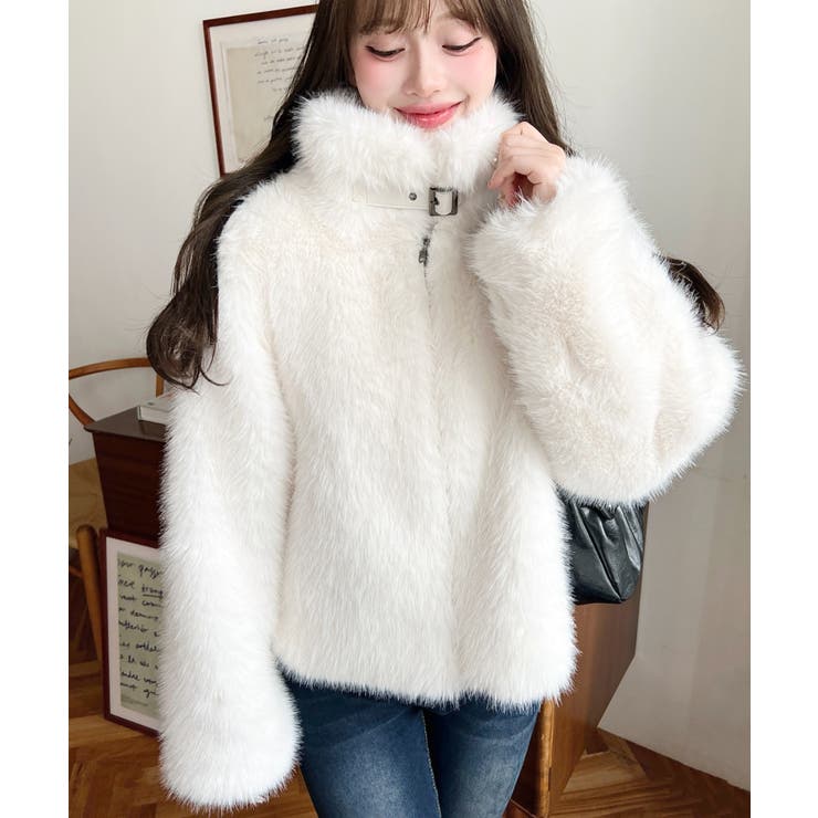 2wayアレンジカラーファーブルゾン | moment+ | 詳細画像3 