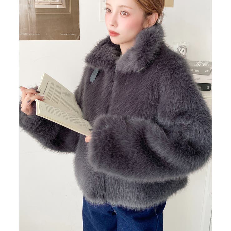 2wayアレンジカラーダブルジップファーブルゾン[品番