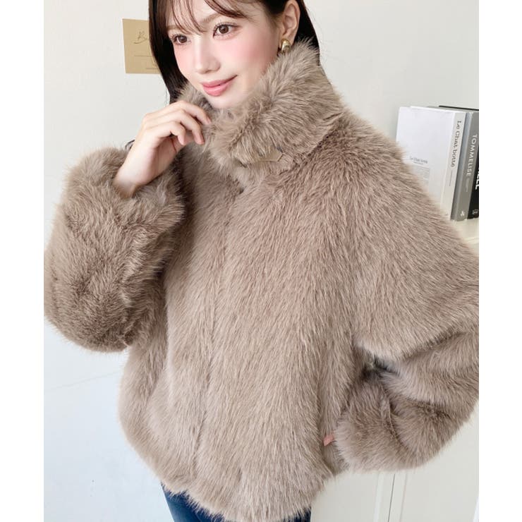 2wayアレンジカラーファーブルゾン[品番：ERMW0003904]｜moment+