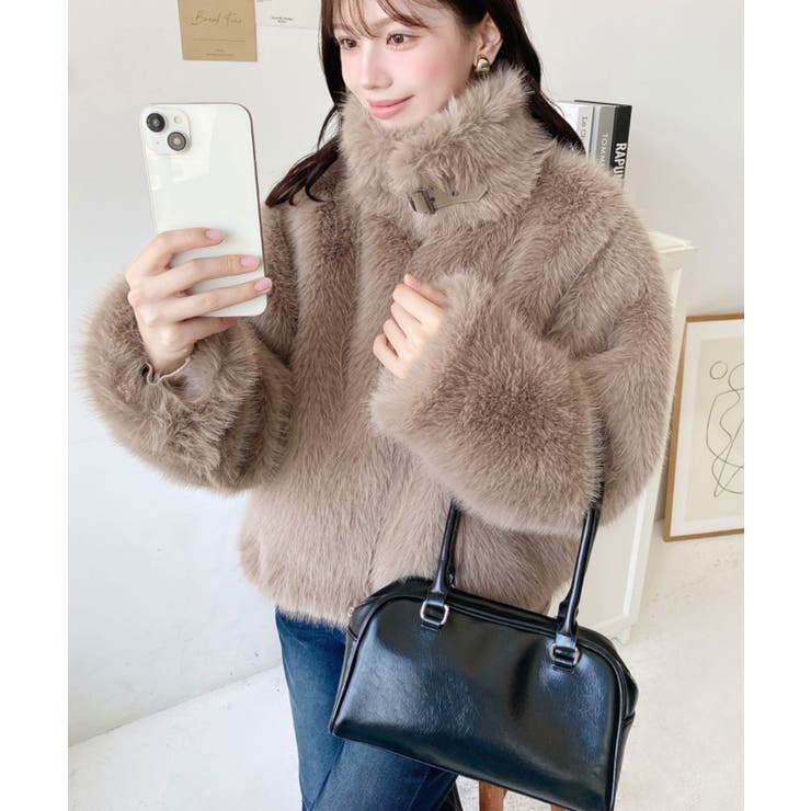 2wayアレンジカラーファーブルゾン | moment+ | 詳細画像43 