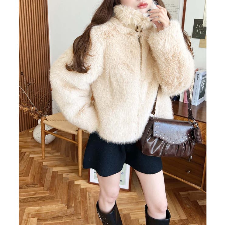 2wayアレンジカラーファーブルゾン | moment+ | 詳細画像48 