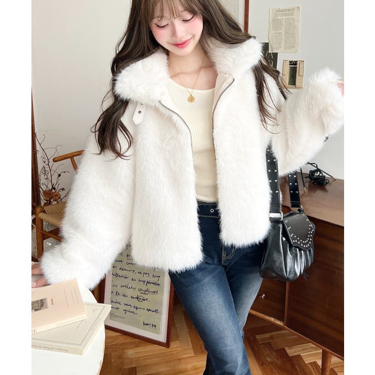 2wayアレンジカラーファーブルゾン | moment+ | 詳細画像5 