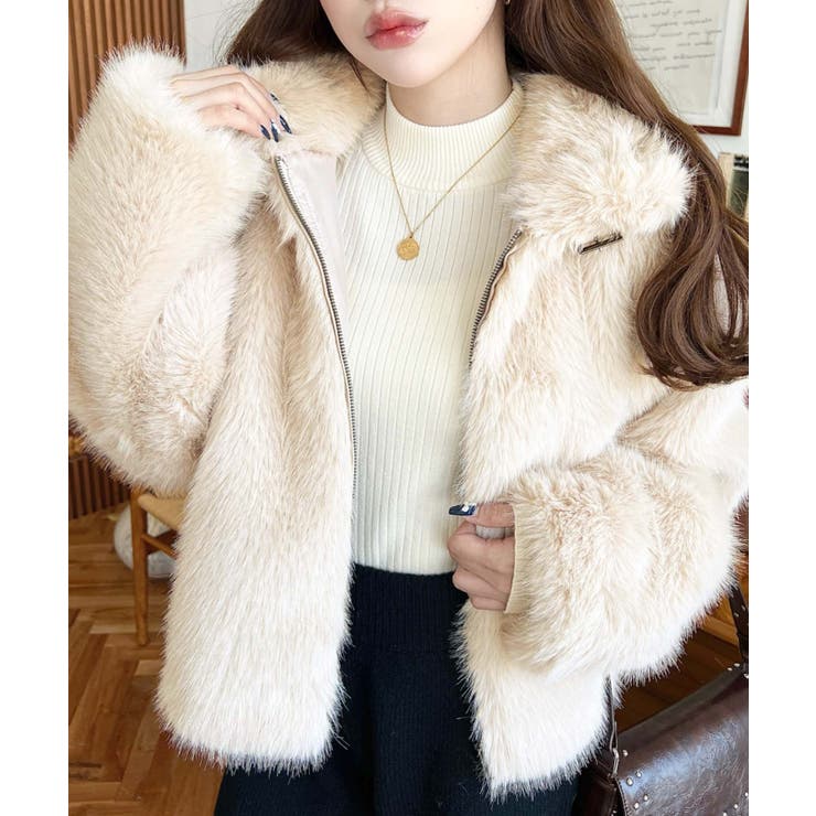 2wayアレンジカラーファーブルゾン | moment+ | 詳細画像51 