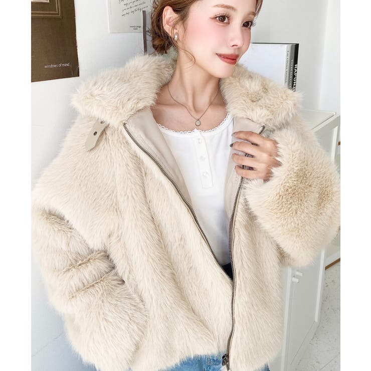 2wayアレンジカラーファーブルゾン | moment+ | 詳細画像60 