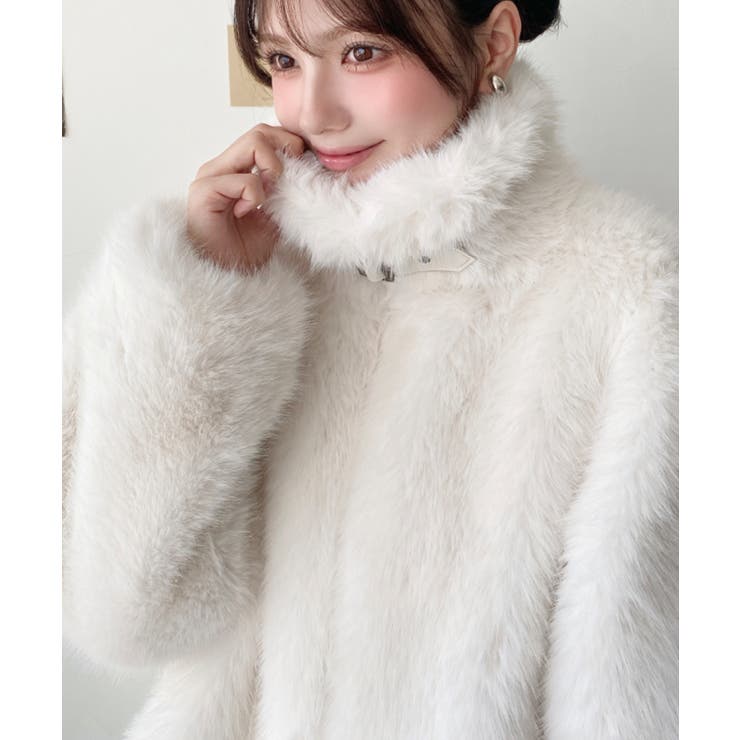 2wayアレンジカラーファーブルゾン | moment+ | 詳細画像8 