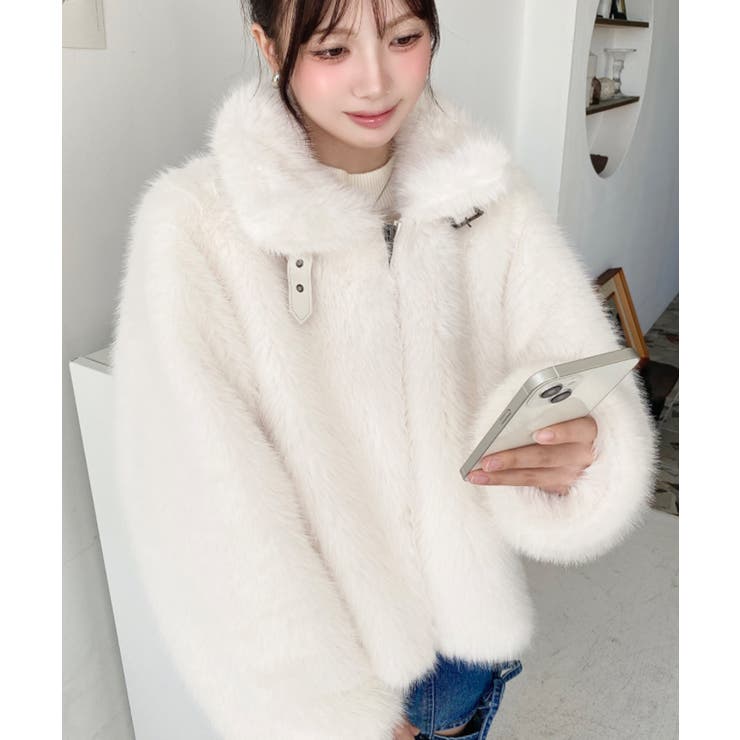 2wayアレンジカラーファーブルゾン | moment+ | 詳細画像9 