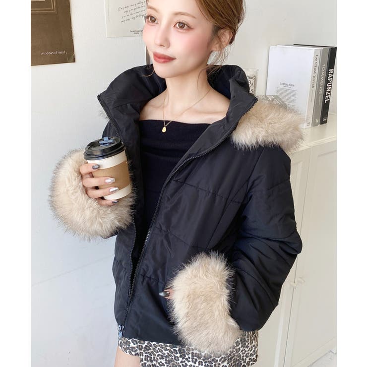 ベルト付きフードファーダウンジャケット | moment+ | 詳細画像29 