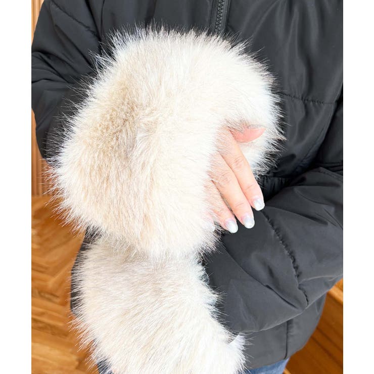 ベルト付きフードファーダウンジャケット | moment+ | 詳細画像43 