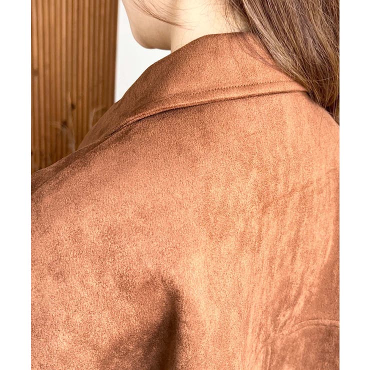 2WAYカラーフェイクスエードショートブルゾン | moment+ | 詳細画像26 