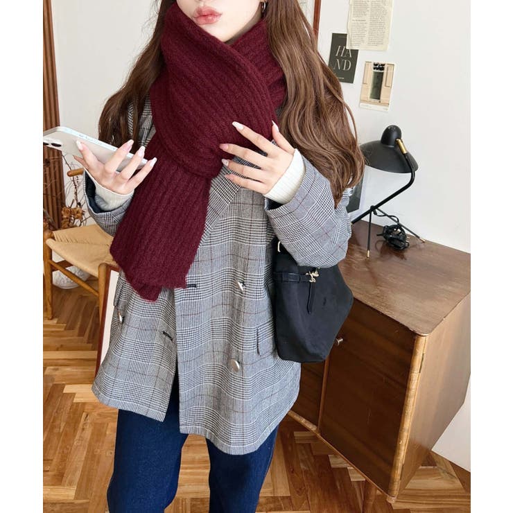 グレンチェックダブルテーラージャケットマットゴールド釦 | moment+ | 詳細画像7 