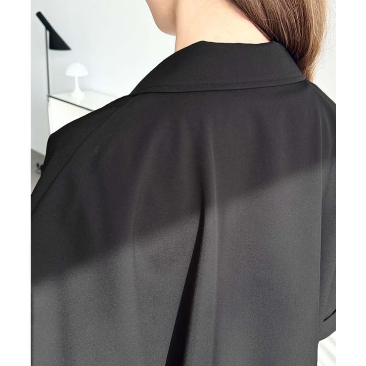 半袖テーラージャケット マットゴールド釦 | moment+ | 詳細画像13 