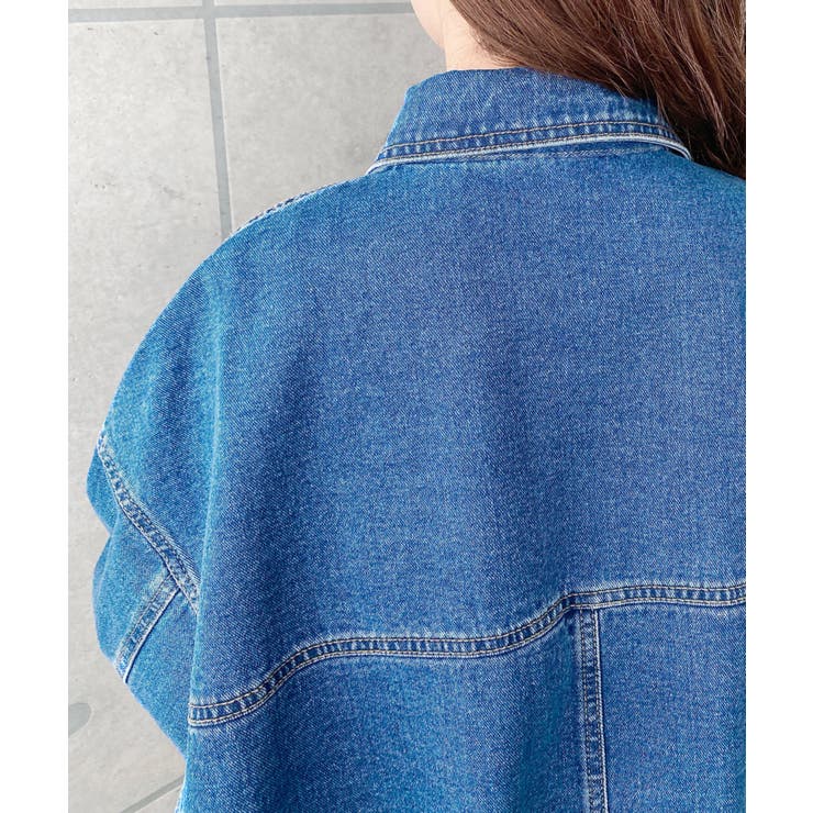 デニムショートブルゾン ヘビーウエイト | moment+ | 詳細画像35 