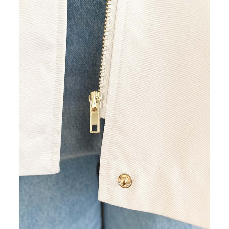 バックチュールレイヤードマウンテンパーカー コットンライクツイル | moment+ | 詳細画像20 