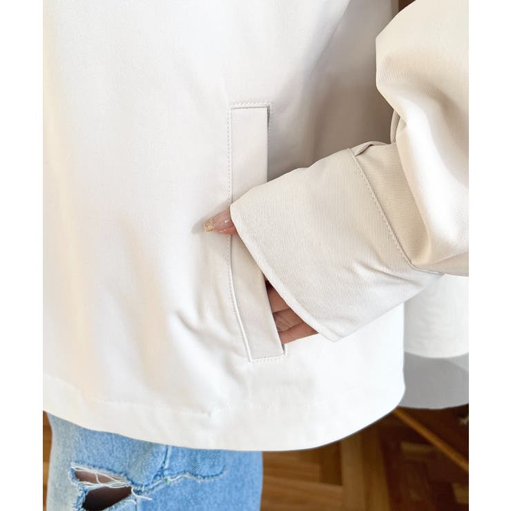 バックチュールレイヤードマウンテンパーカー コットンライクツイル | moment+ | 詳細画像22 