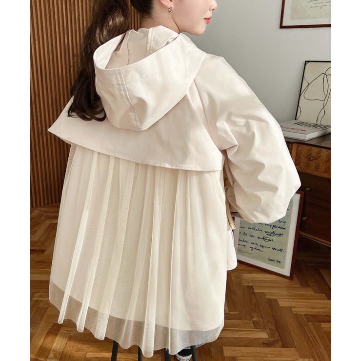 バックチュールレイヤードマウンテンパーカー コットンライクツイル | moment+ | 詳細画像33 